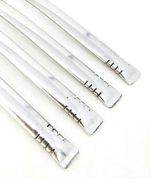 Bombilla Chata Inoxidable