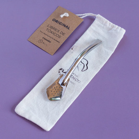 Bombilla Paticorti Curva Corta – Acero Inoxidable