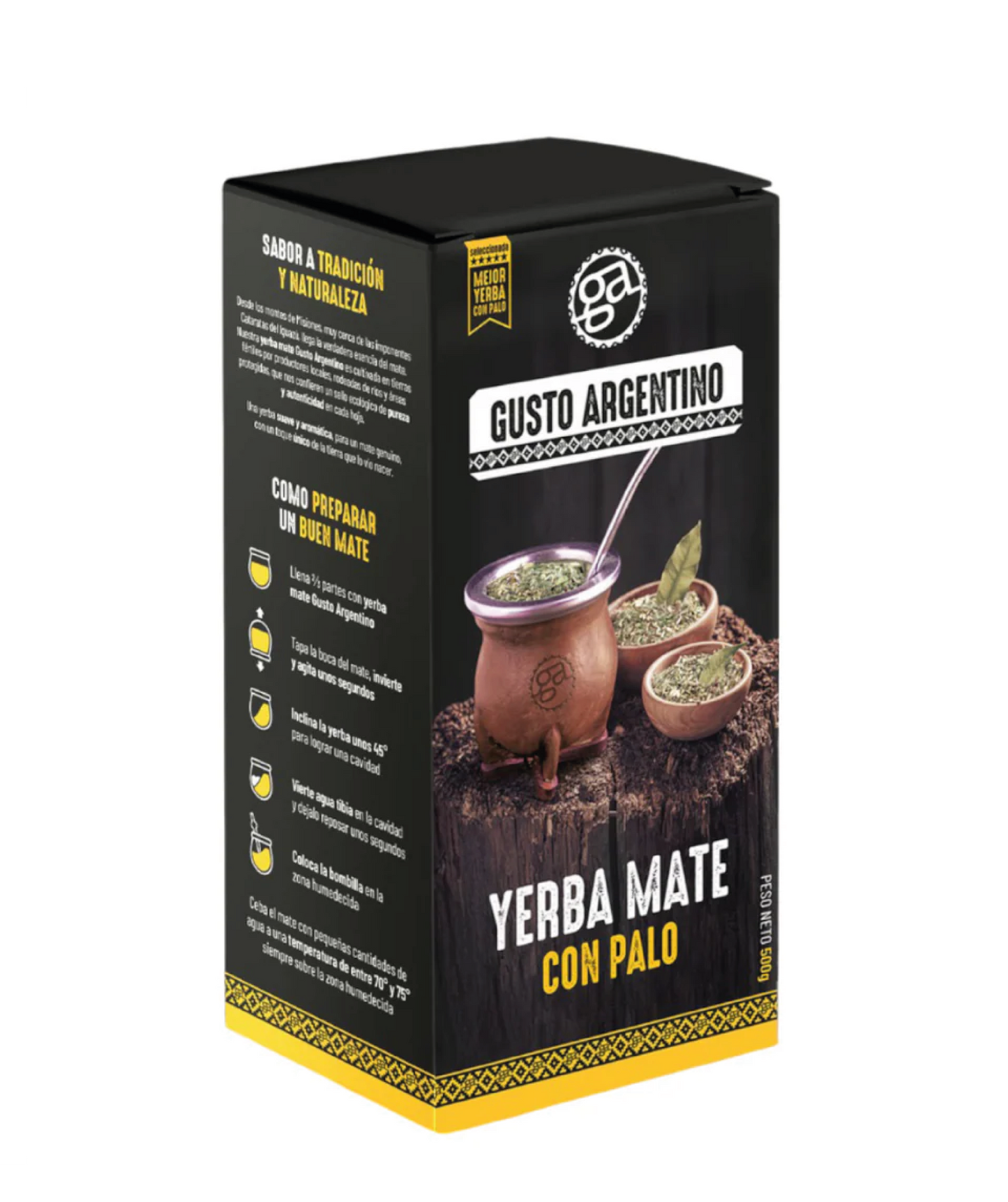 Yerba Mate Gusto Argentino 1/2 kg