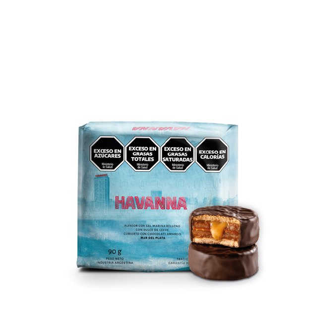 Caja de 4 Alfajores Havanna Mar del Plata edición especial 150 aniversario