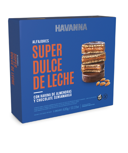 Alfajor Sin TACC Super Dulce de Leche HAVANNA