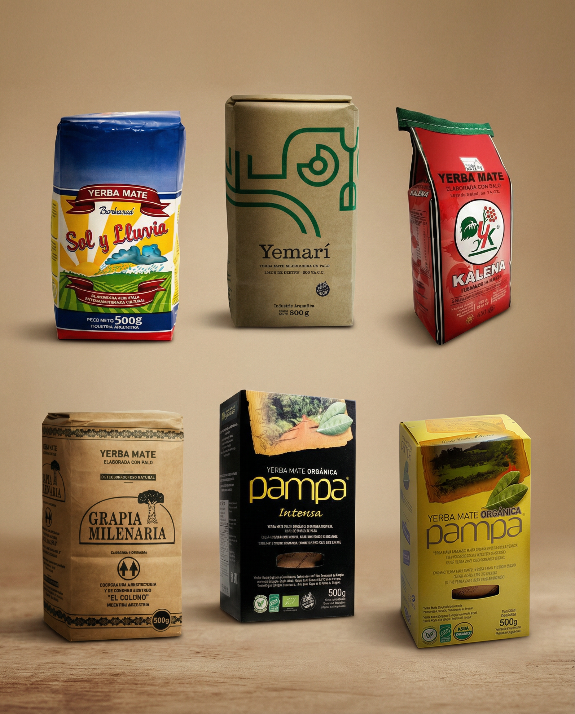 Combo Yerbas Degustación Yerba Mate Argentina selección premium en España Jardín del Mate