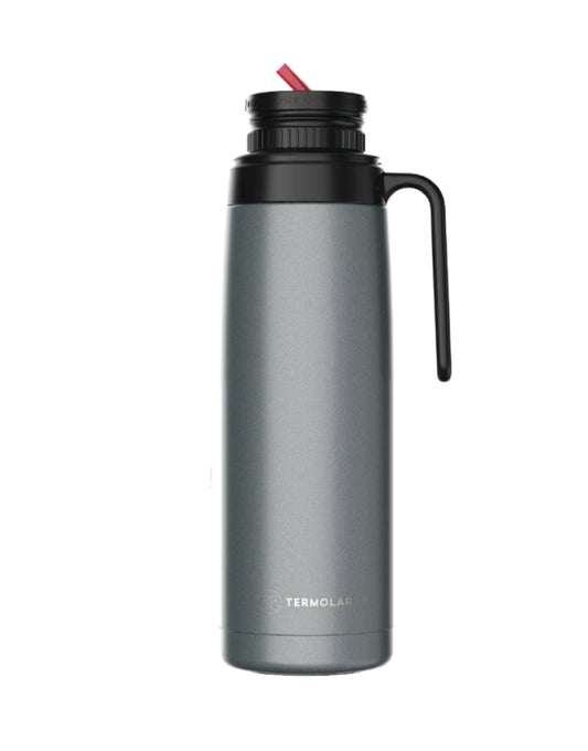 Termo Termolar R-Evolution 1L Gris de acero inoxidable con pico cebador para mate