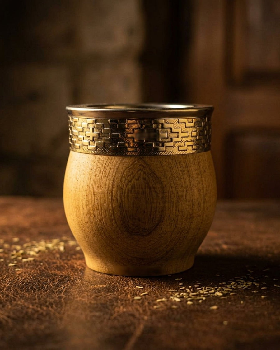 Combo Mate Imperial de Algarrobo + bombilla