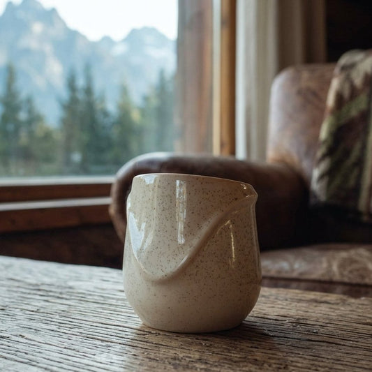 Mate de cerámica con doble pared
