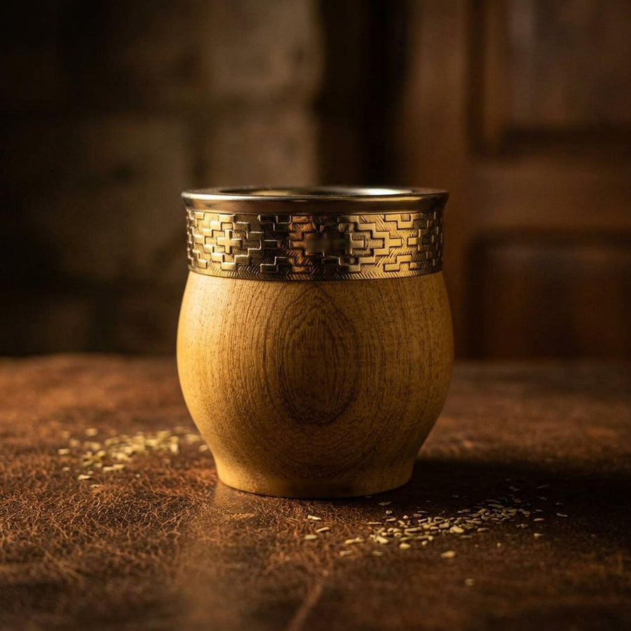 Combo Mate Imperial de Algarrobo + bombilla