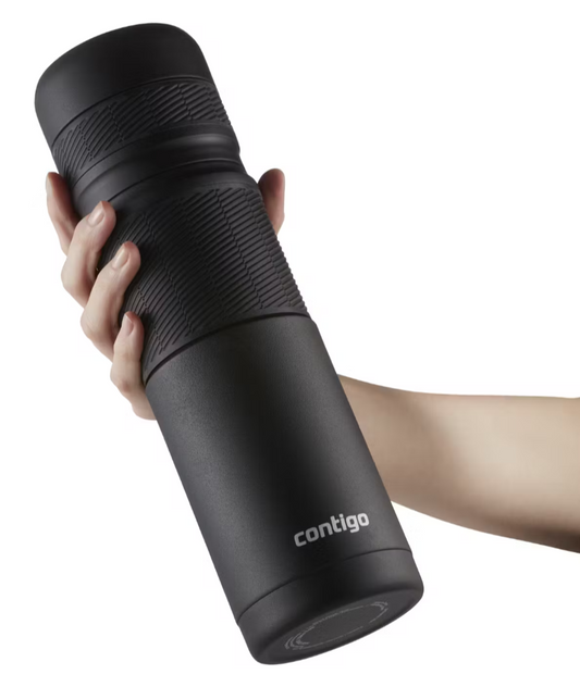 Termo Contigo 740ml de acero inoxidable negro para mate en Jardín del Mate Barcelona
