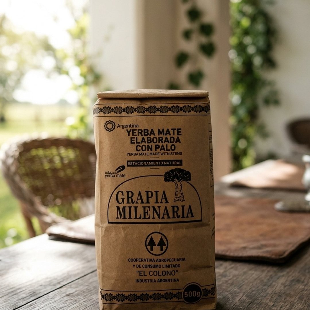 Yerba Mate Grapia Milenaria – Agroecológica de Monte con 18 meses de estacionamiento